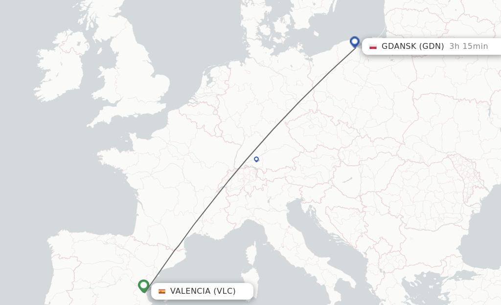 Direct Non Stop Flights From Valencia To Gdansk Schedules