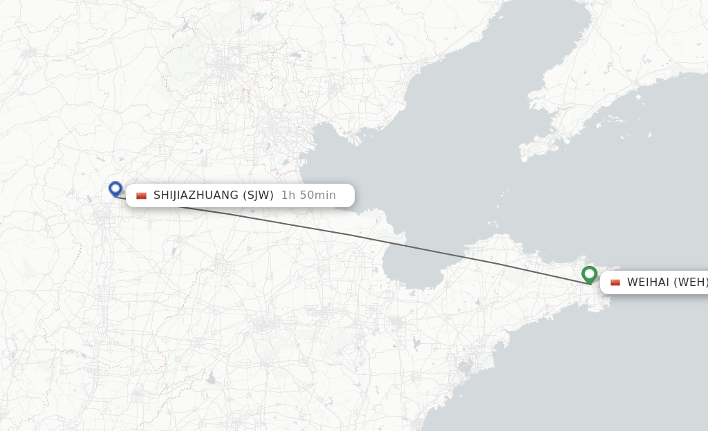 Direct Non Stop Flights From Weihai To Shijiazhuang Schedules