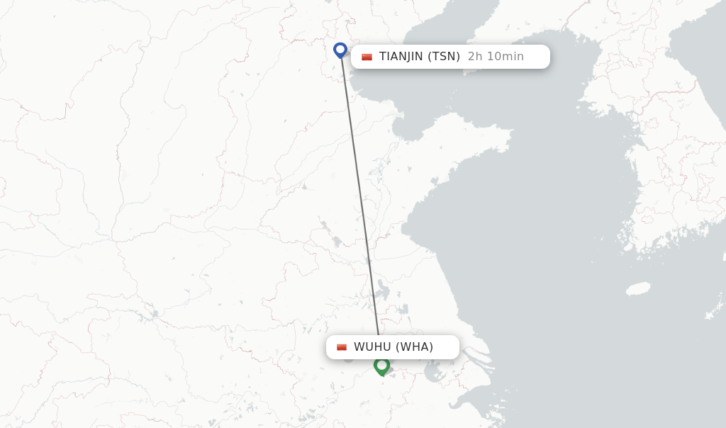 Direct Non Stop Flights From Wuhu To Tianjin Schedules