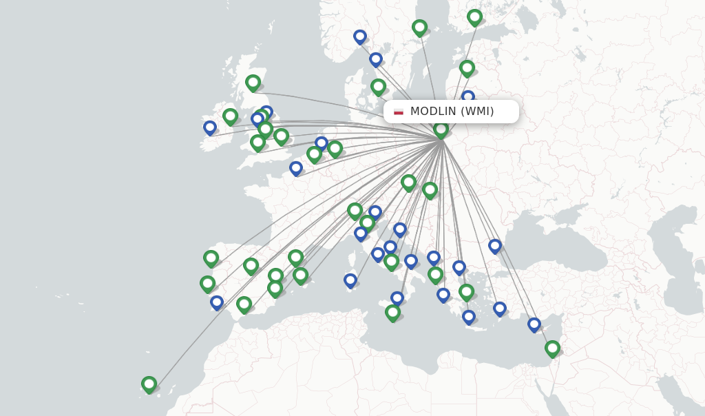 Ryanair Flights From Modlin WMI FlightsFrom