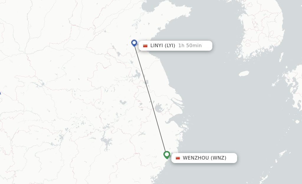 Direct Non Stop Flights From Wenzhou To Linyi Schedules