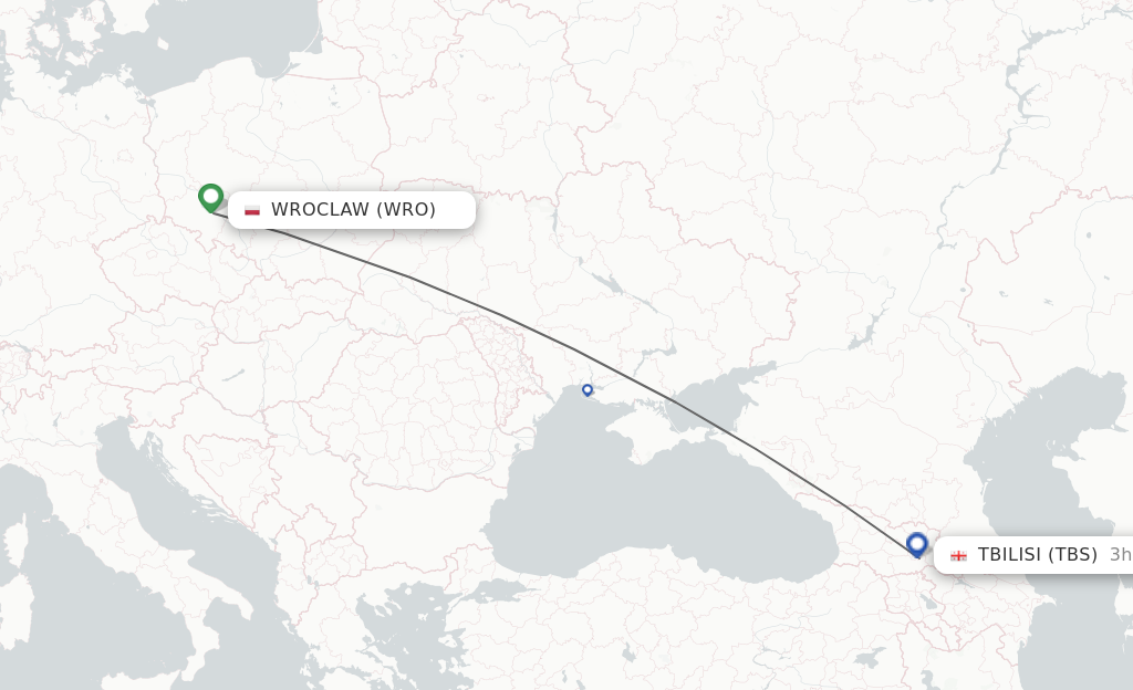 Direct Non Stop Flights From Wroclaw To Tbilisi Schedules