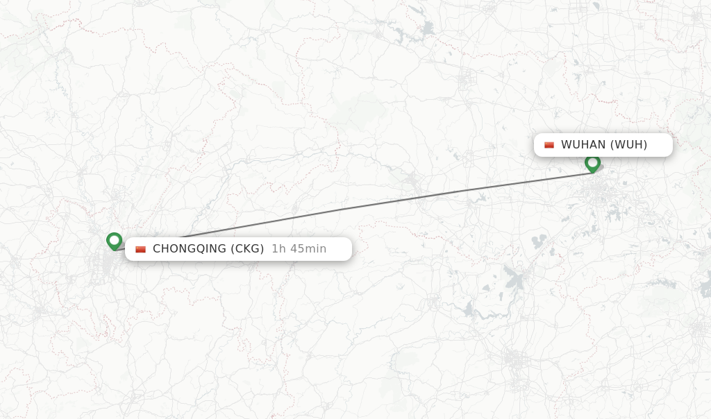 Direct Non Stop Flights From Wuhan To Chongqing Schedules