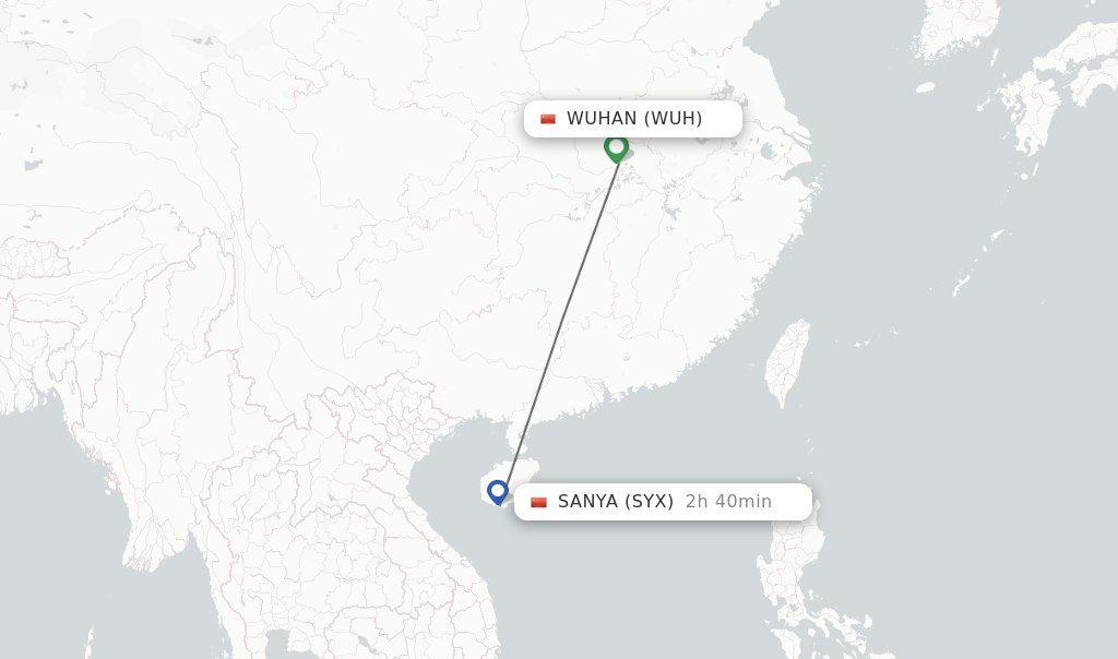 Direct Non Stop Flights From Wuhan To Sanya Schedules FlightsFrom