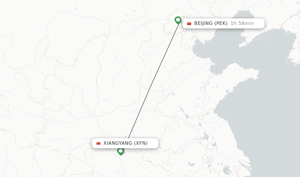 Direct Non Stop Flights From Xiangyang To Beijing Schedules