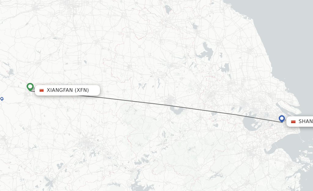 Direct Non Stop Flights From Xiangyang To Shanghai Schedules