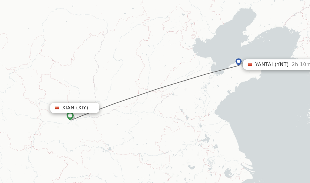 Direct Non Stop Flights From Xian To Yantai Schedules FlightsFrom