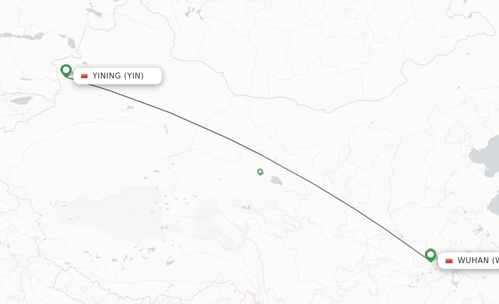 Direct Non Stop Flights From Yining To Wuhan Schedules