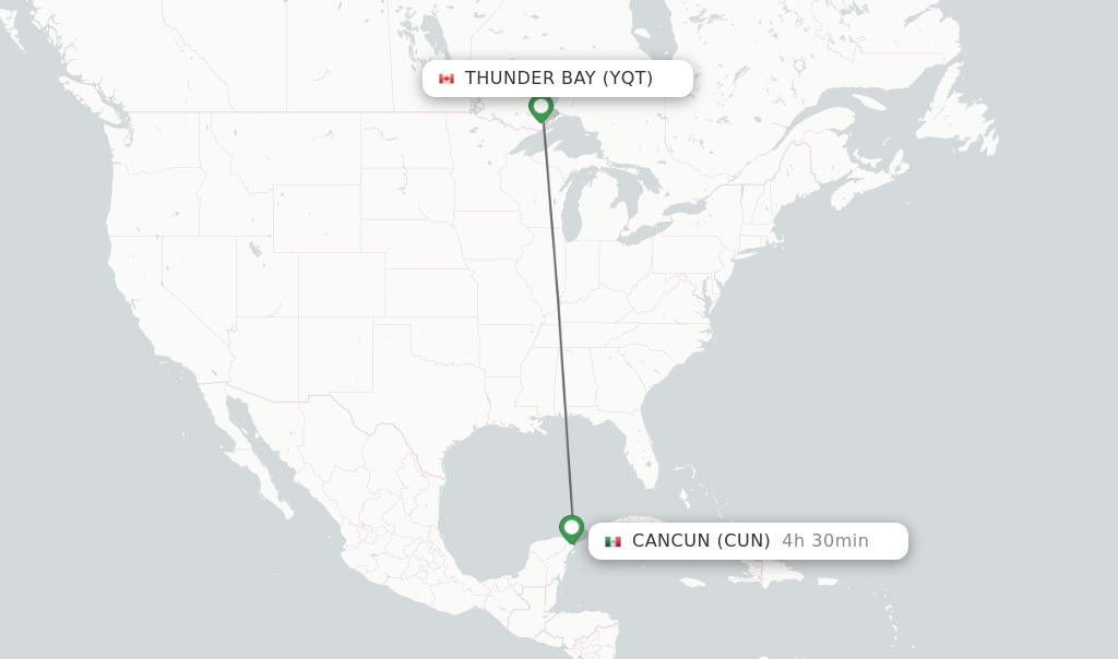 Direct Non Stop Flights From Thunder Bay To Cancun Schedules