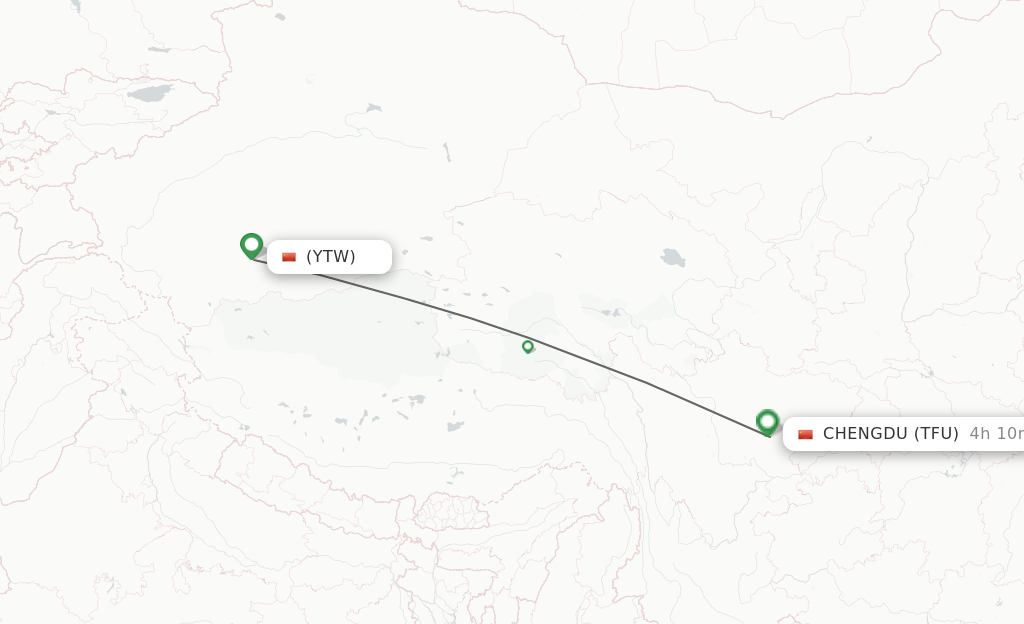 Direct Non Stop Flights From Yutian To Chengdu Schedules