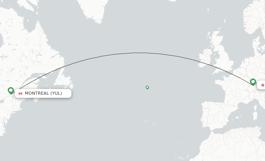 Direct Non Stop Flights From Montreal To Zurich Schedules