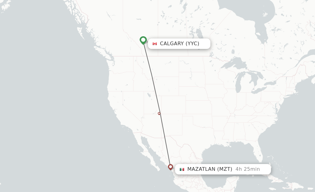 Direct Non Stop Flights From Calgary To Mazatlan Schedules