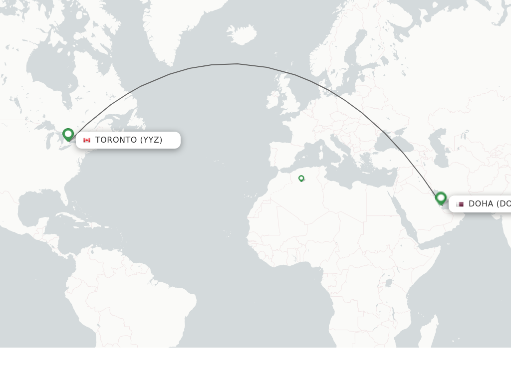 Direct Non Stop Flights From Toronto To Doha Schedules