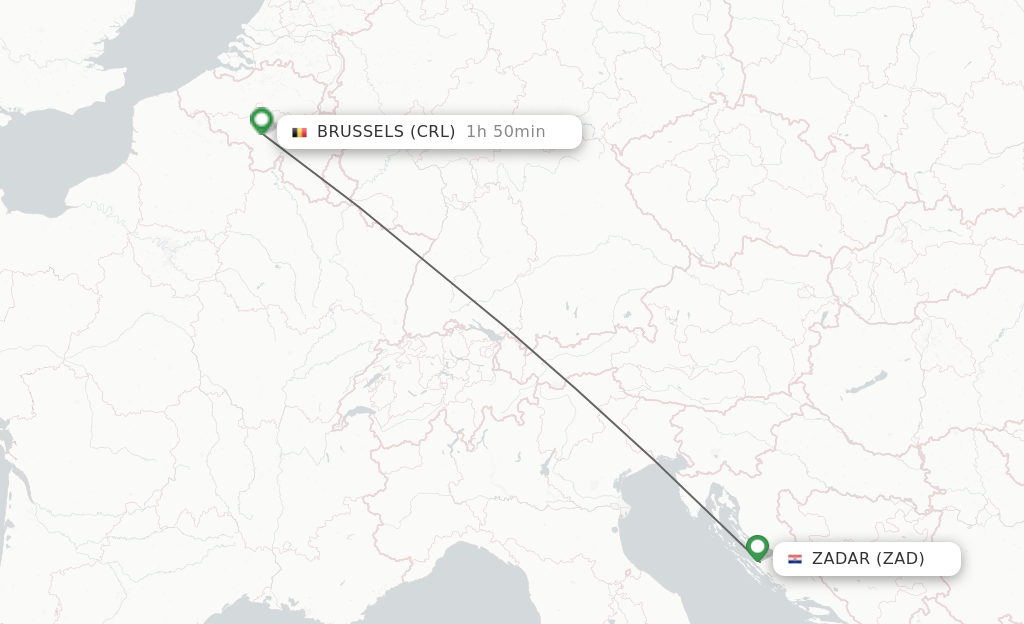 Direct Non Stop Flights From Zadar To Brussels Schedules