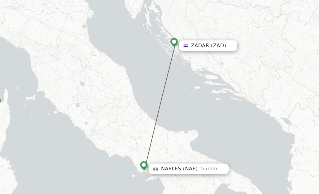 Direct Non Stop Flights From Zadar To Naples Schedules