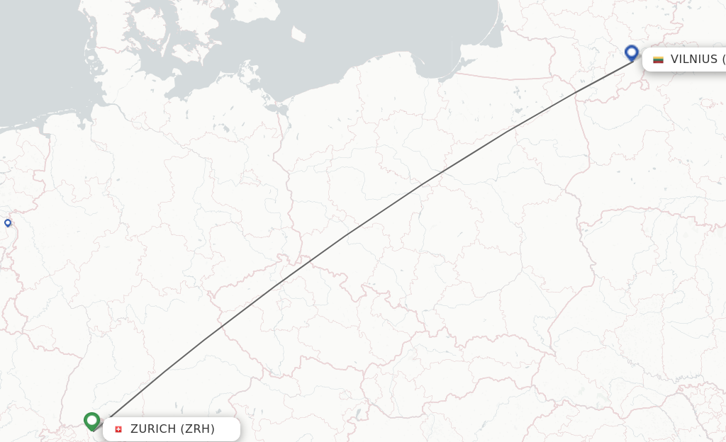 Direct Non Stop Flights From Zurich To Vilnius Schedules