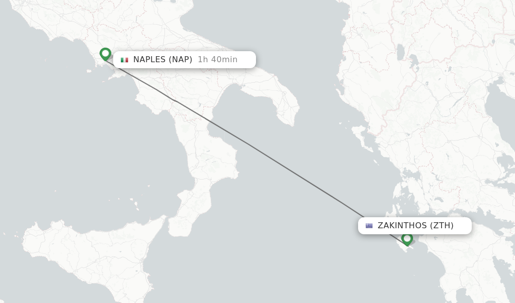 Direct Non Stop Flights From Zakinthos To Naples Schedules