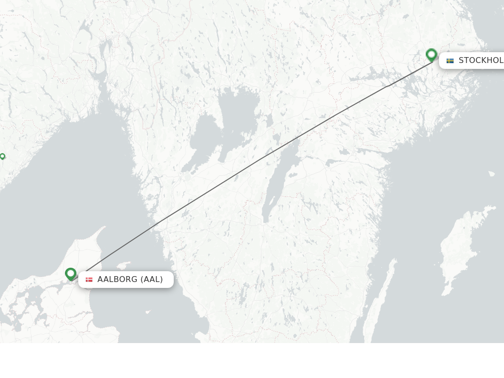 Direct (non-stop) Flights From Aalborg To Stockholm - Schedules ...