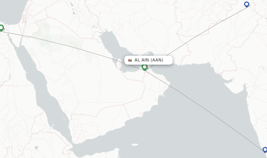 Direct non stop flights from Al Ain to Kabul schedules