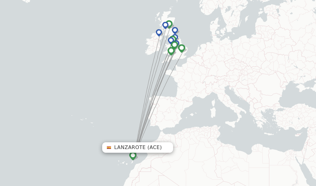 Jet2 flights from Lanzarote, ACE