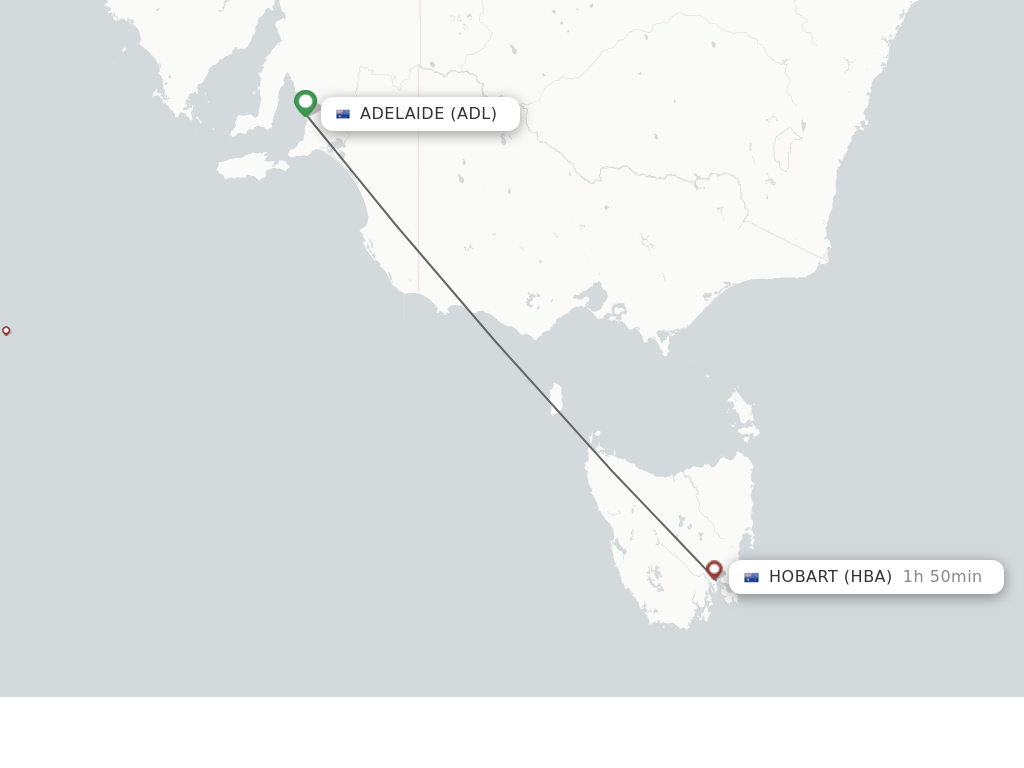 Direct non stop flights from Adelaide to Hobart schedules