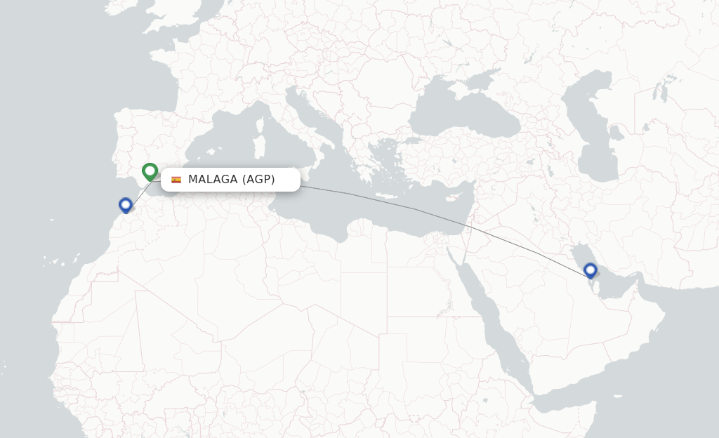 Gulf Air flights from Malaga, AGP