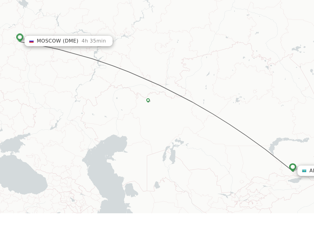 Direct (non-stop) Flights From Almaty To Moscow - Schedules ...