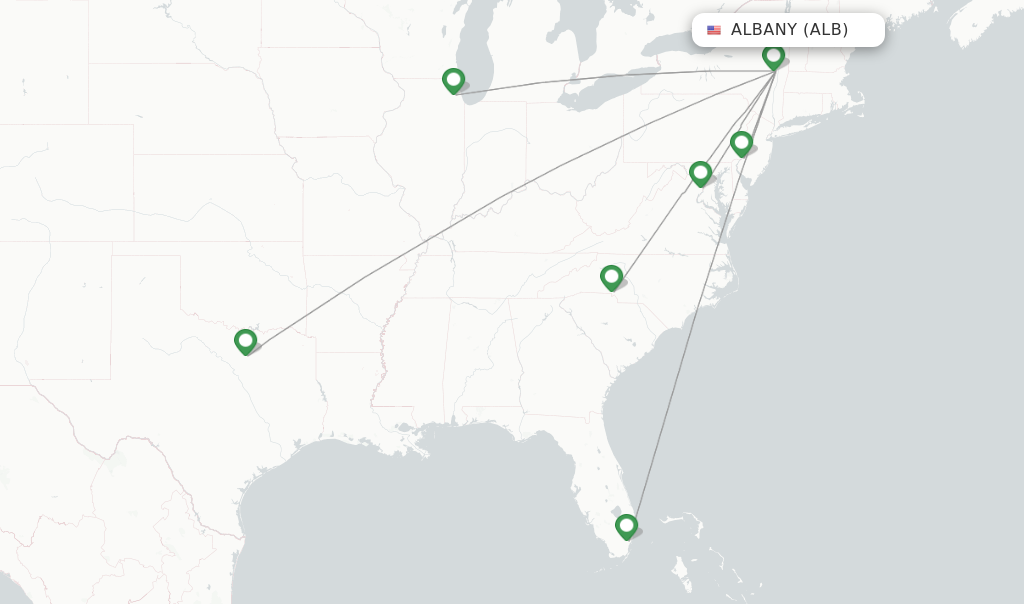 American Airlines flights from Albany, ALB