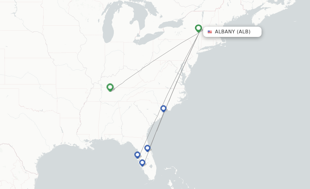 Allegiant Air flights from Albany, ALB - FlightsFrom.com