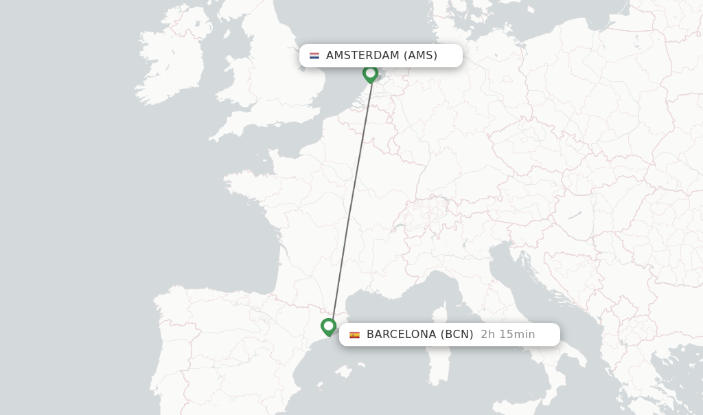 as Stevig consumptie Direct (non-stop) flights from Amsterdam to Barcelona - schedules -  FlightsFrom.com