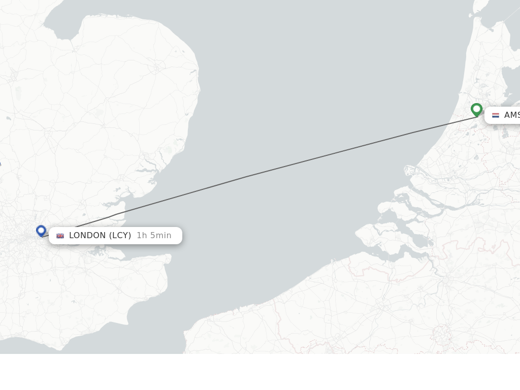 Direct non stop flights from Amsterdam to London schedules