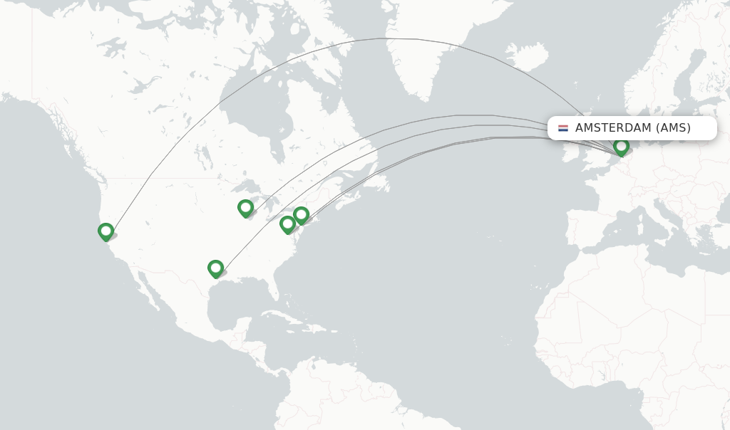 United flights from Amsterdam, AMS - FlightsFrom.com