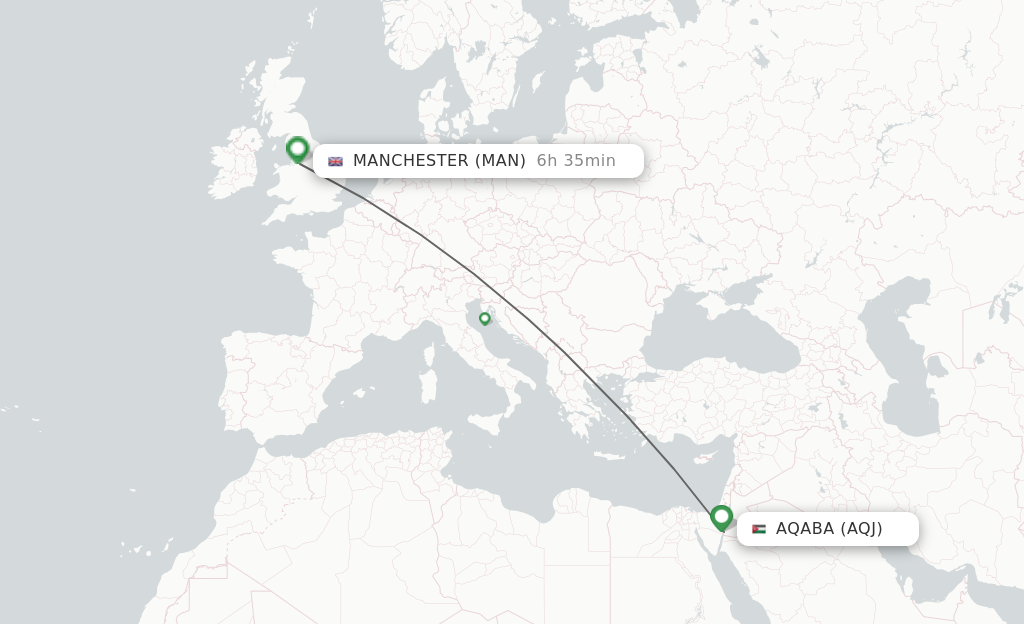 Direct flights store to aqaba