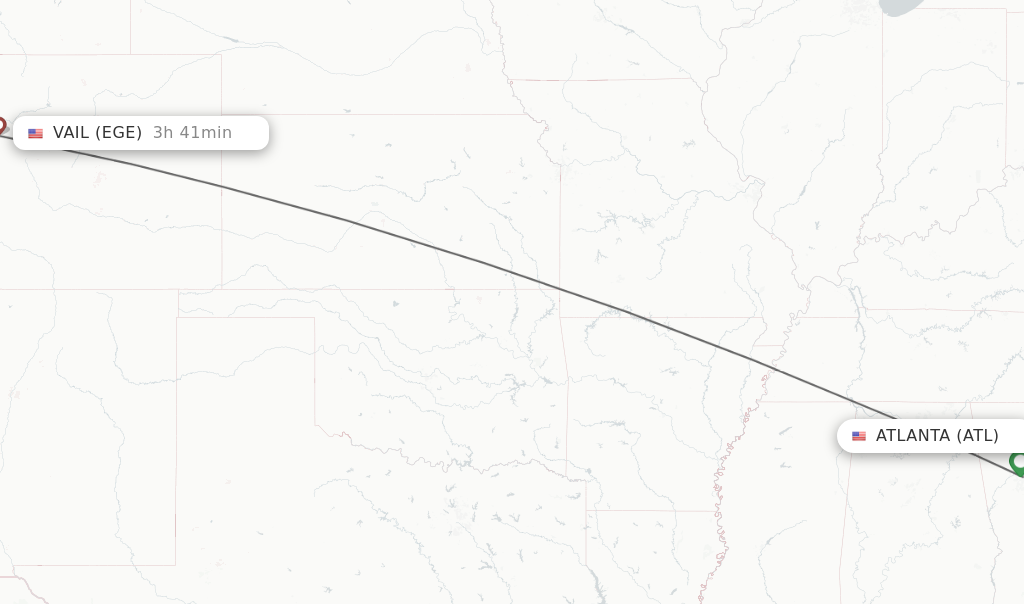 Direct non stop flights from Atlanta to Vail schedules