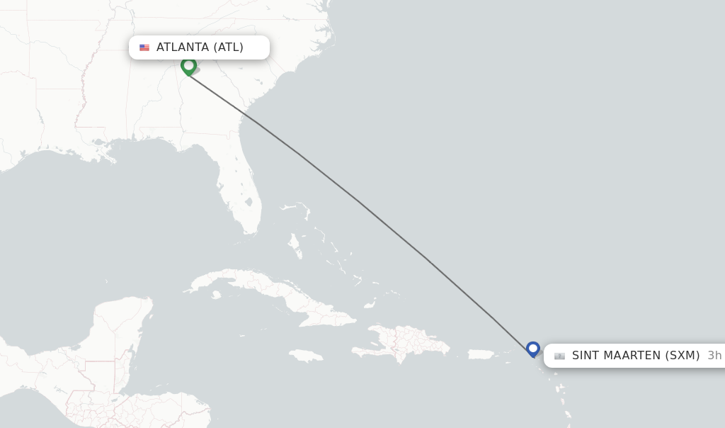 Direct Non Stop Flights From Atlanta To Sint Maarten Schedules 3108