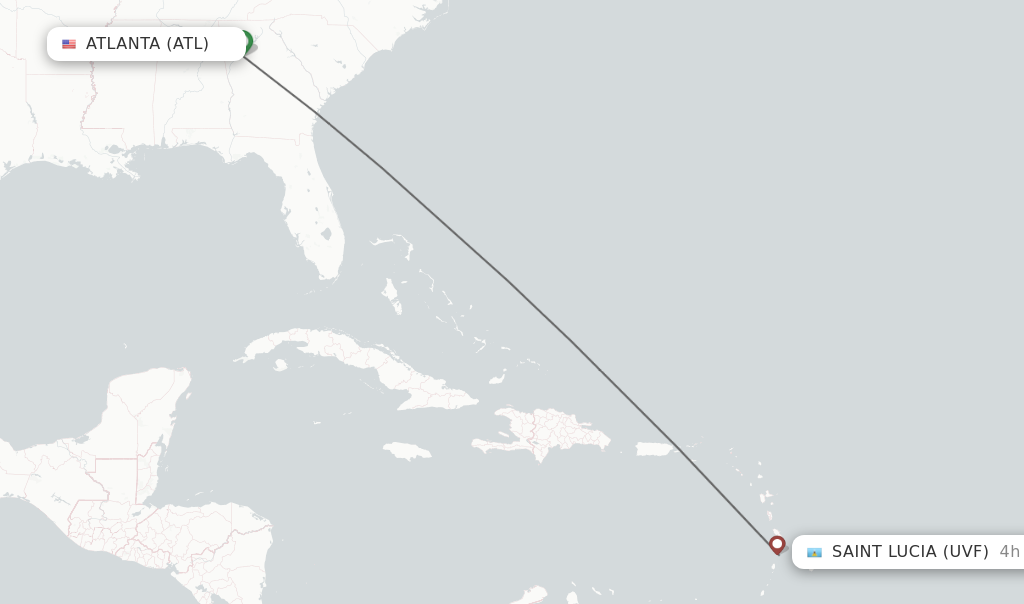 Pittsburgh To St Lucia