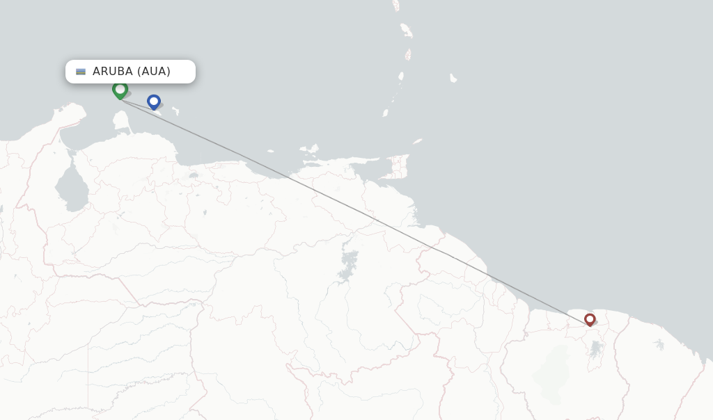 Surinam Airways flights from Aruba AUA FlightsFrom