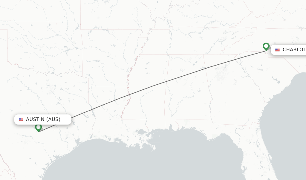 Direct non stop flights from Austin to Charlotte schedules