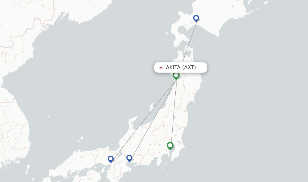 ANA flights from Akita, AXT - FlightsFrom.com