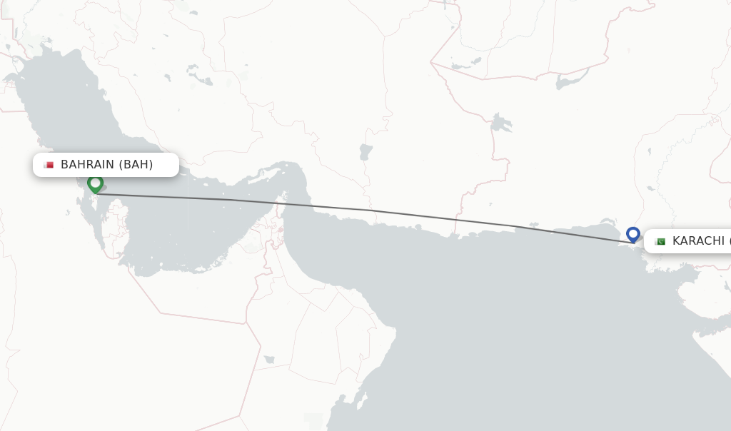 Direct non stop flights from Bahrain to Karachi schedules