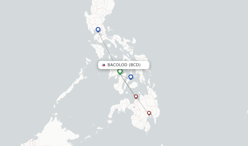 Direct non stop flights from Bacolod to Davao schedules