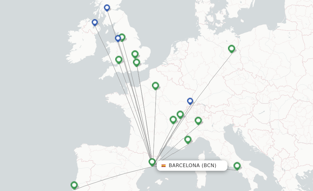 easyJet flights from Barcelona, BCN - FlightsFrom.com