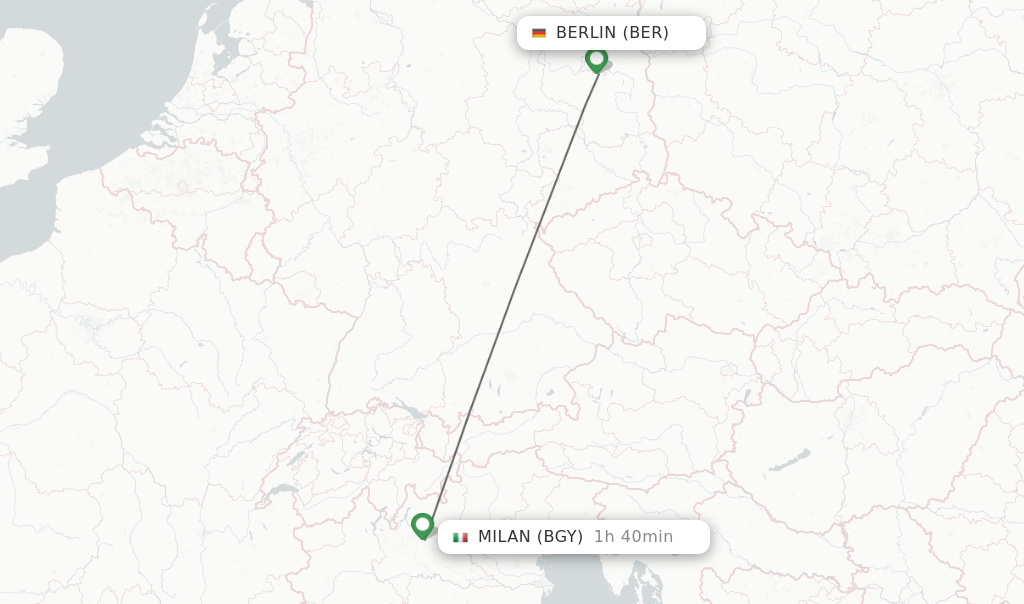 Direct (non-stop) Flights From Berlin To Milan - Schedules ...