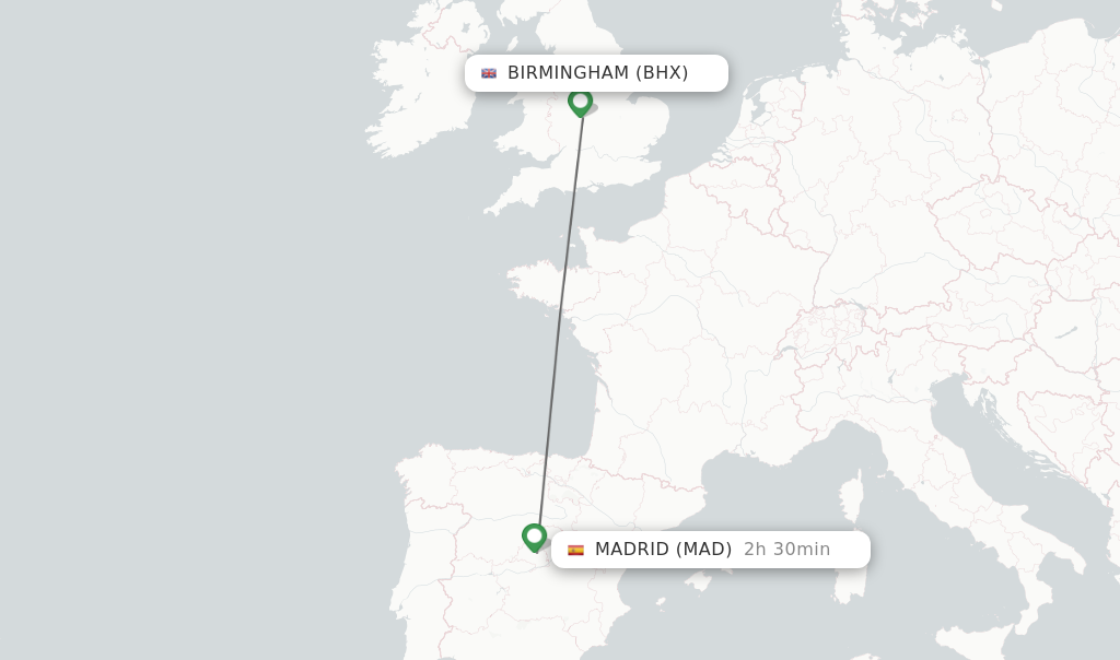 Direct Non Stop Flights From Birmingham To Madrid Schedules 5469