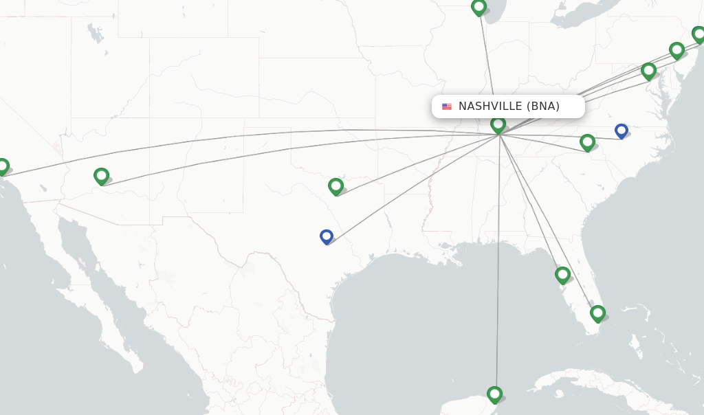 American Airlines flights from Nashville, BNA