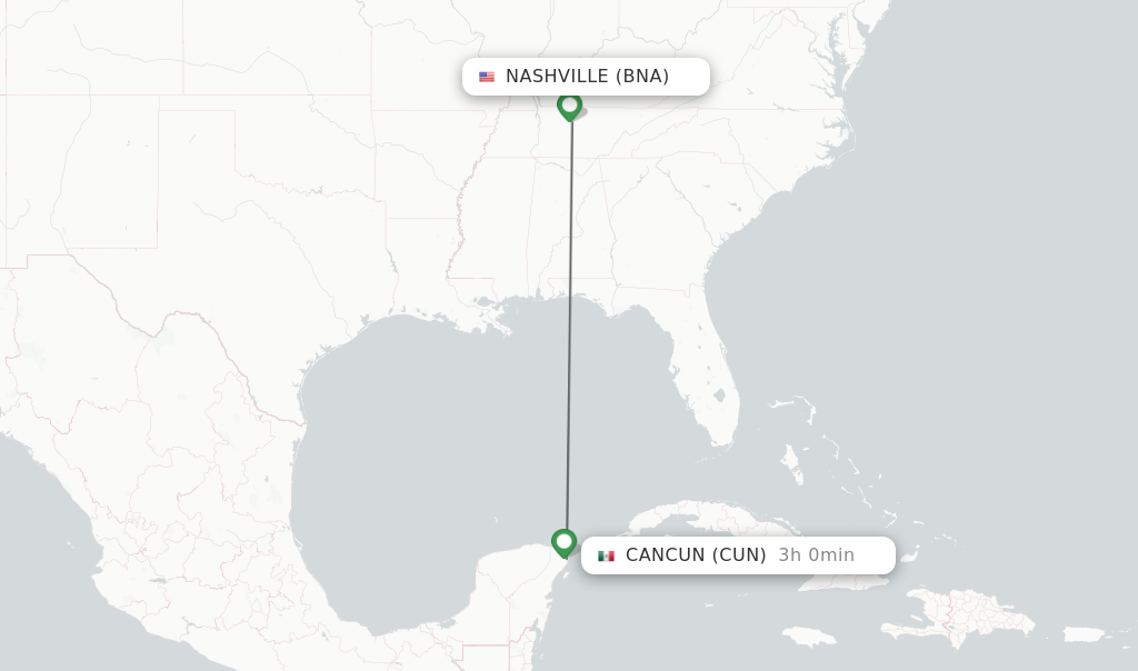 flights from nashville to playa del carmen