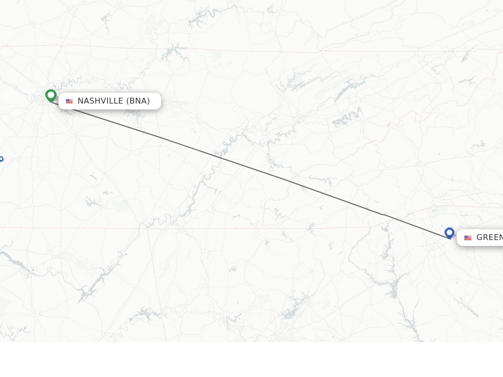 Direct non stop flights from Nashville to Greenville schedules