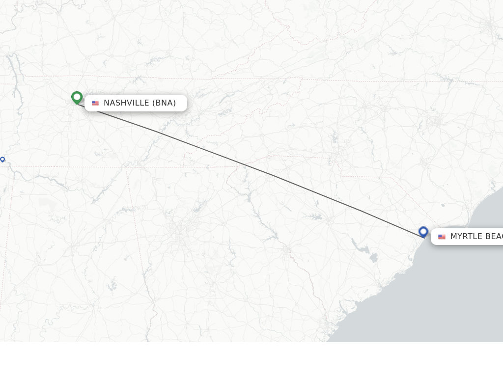 Direct (nonstop) flights from Nashville to Myrtle Beach schedules