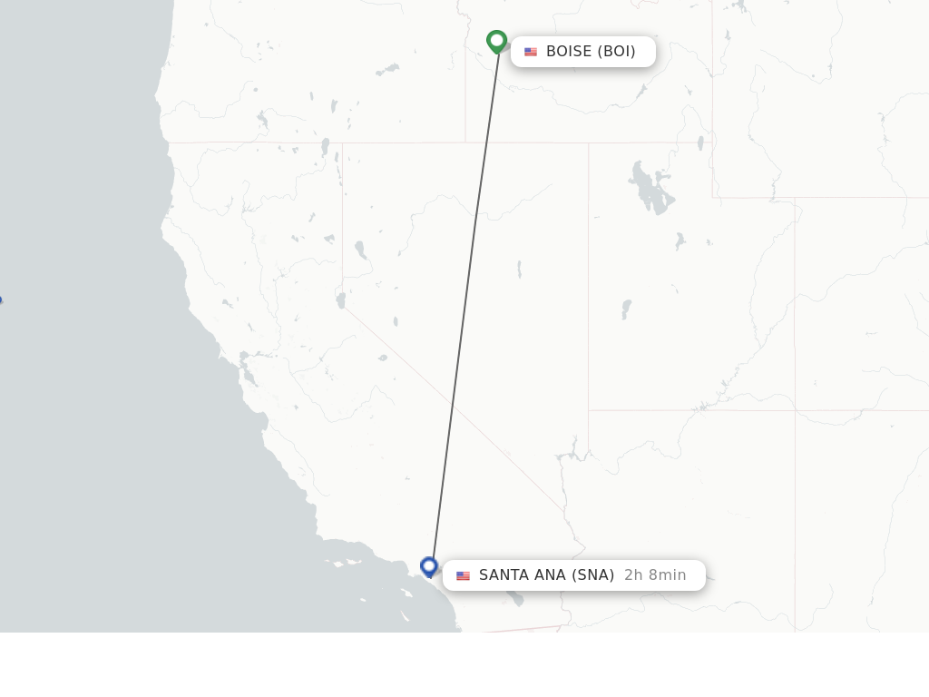 Direct Non Stop Flights From Boise To Santa Ana Schedules 8049