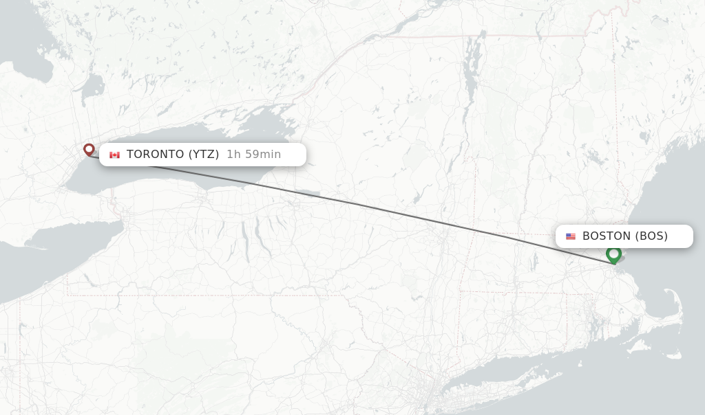 Direct non stop flights from Boston to Toronto schedules